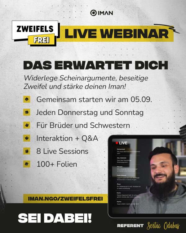 zweifelsFREI Webinar Ticket